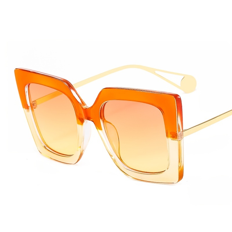 Square Glasses Frames Women Trends Luxurious Design Clear - Temu