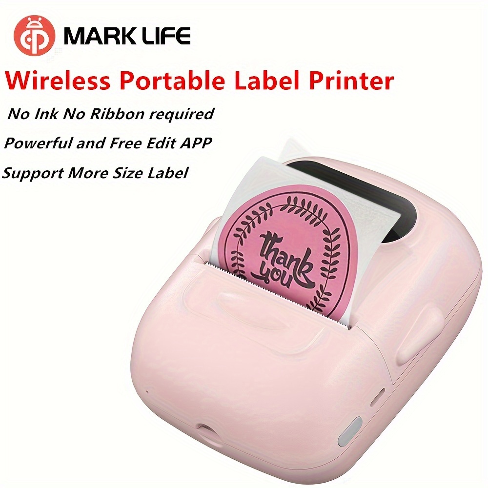 Marklife P50 Portable Thermal Label Makers With Label Paper - Temu