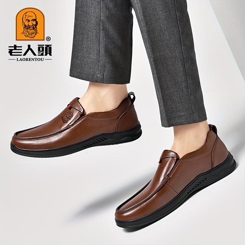 Men's 2023 New Oxford Shoes Trendy Durable Non Slip Dress Shoes - Temu