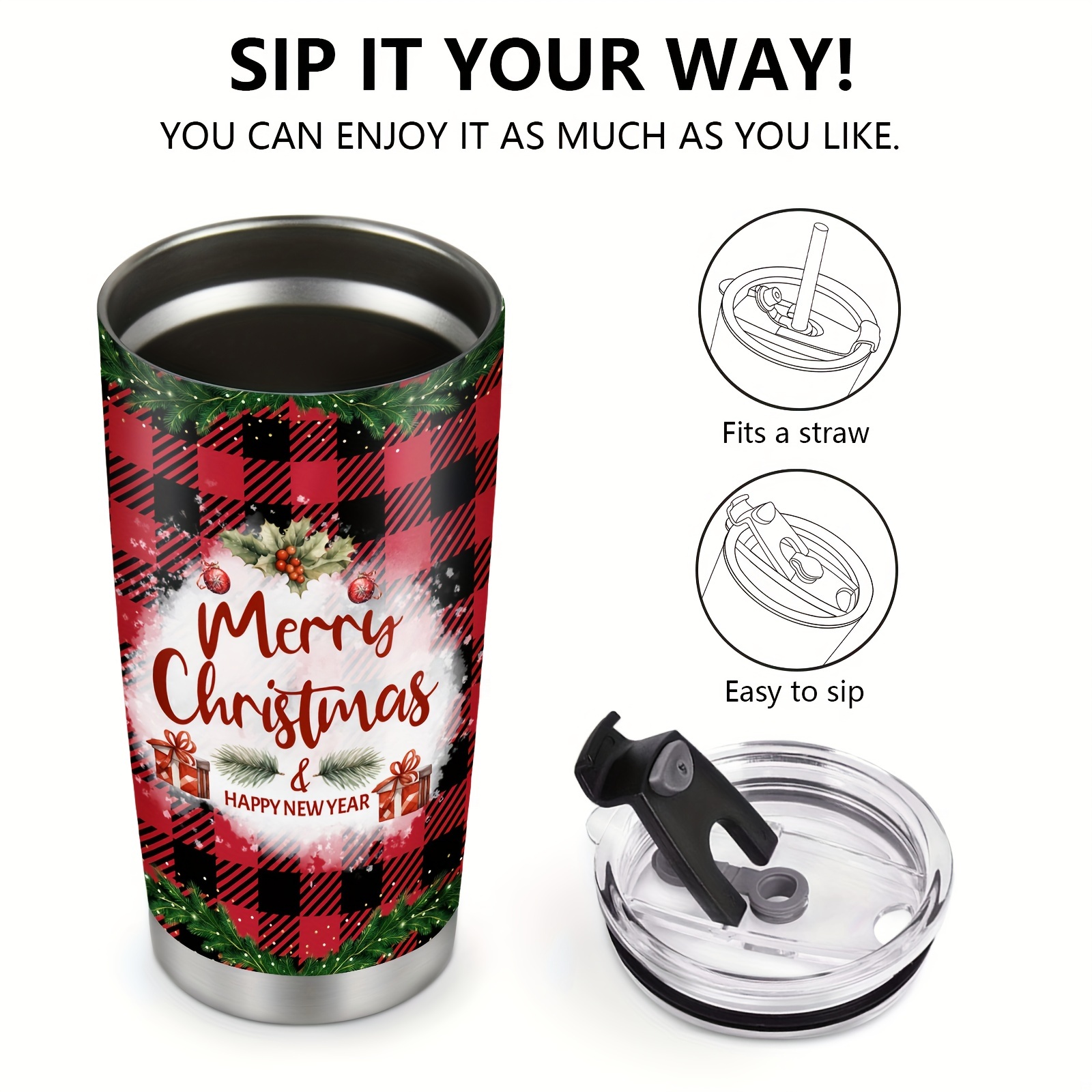 Christmas Tumbler Red Truck Pattern Tumbler Merry Christmas Tumbler  Stainless Steel Double Wall Vacuum Insulated Tumblers Travel Mug Xmas Gifts  For Men Women Friend Parent Teacher - Temu Austria