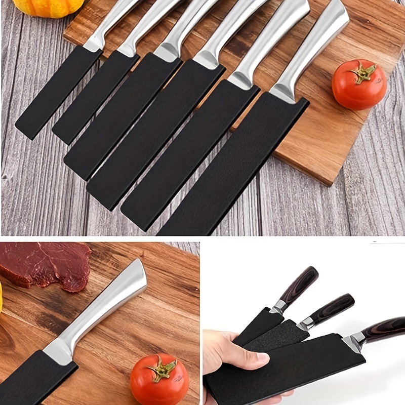 Magnetic Wooden Kitchen Knife Scabbard Knife Blade Cover Protector Knife  Sheath