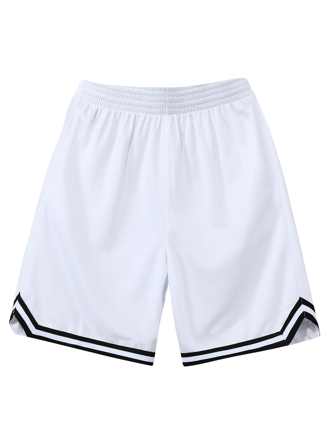 Men's Casual Pockets Striped Cropped Pleated Shorts