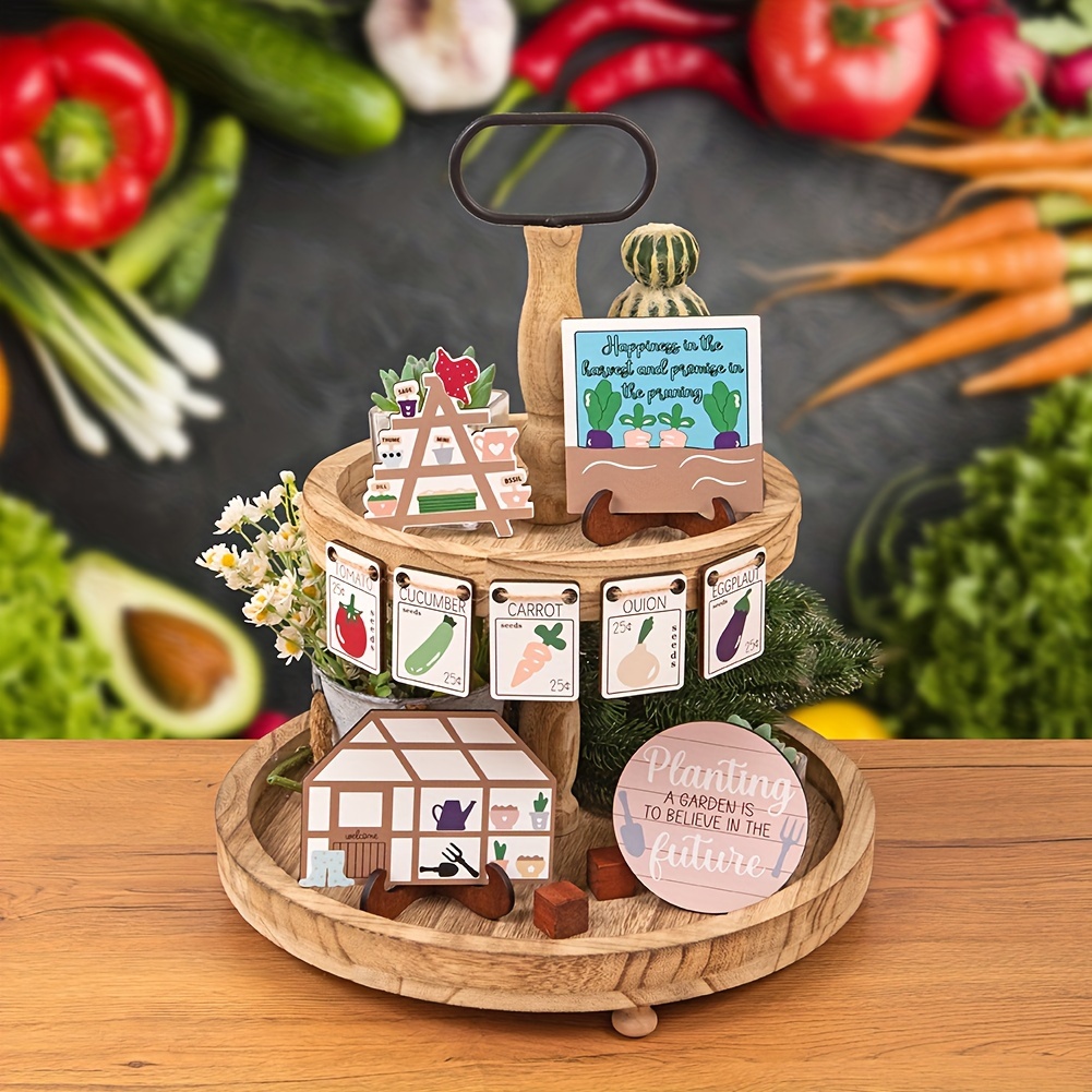 Bee Layered Tray Decoration Set Farmhouse Farm Layered Tray - Temu