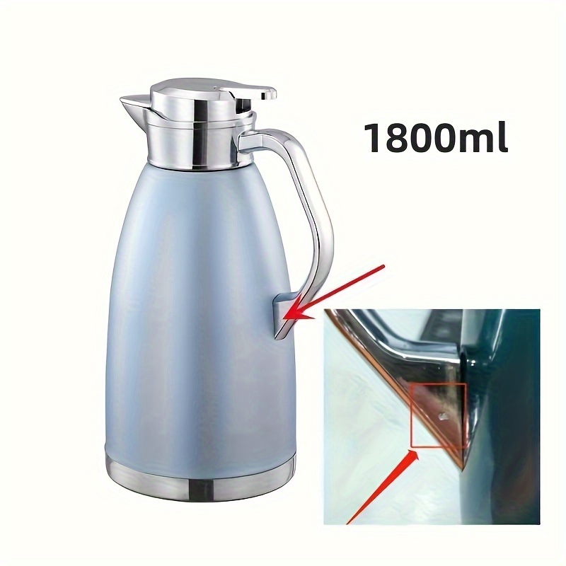 Stainless Steel Thermal Coffee Carafe Water Pitcher Large Capacity Hot  Water