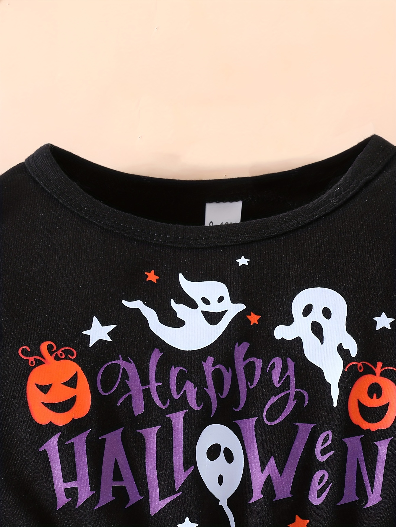 2 Piezas Estilo Halloween Niña Pequeñas Camiseta Linda - Temu