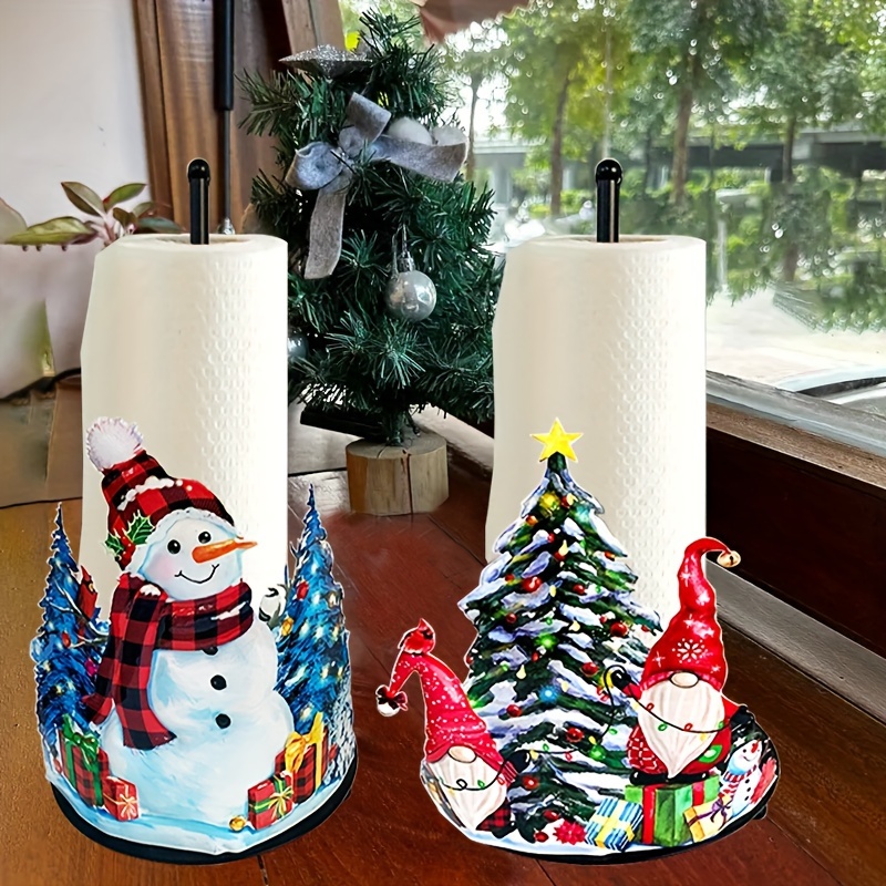 Paper Towel Holder Christmas Gift, Handmade Towel Rack, Christmas