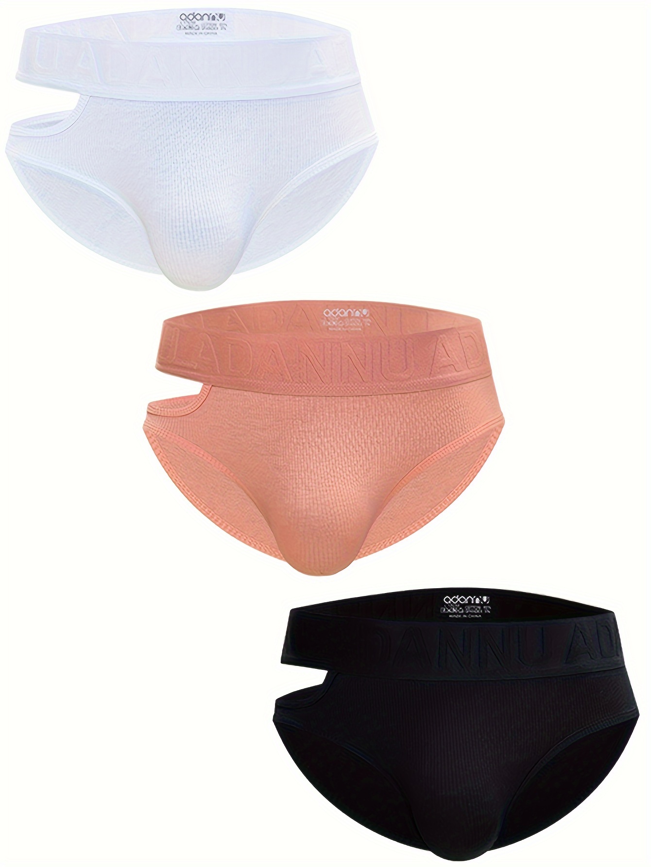 Double Straps Briefs Hollow Breathable Low Waist Elastic - Temu