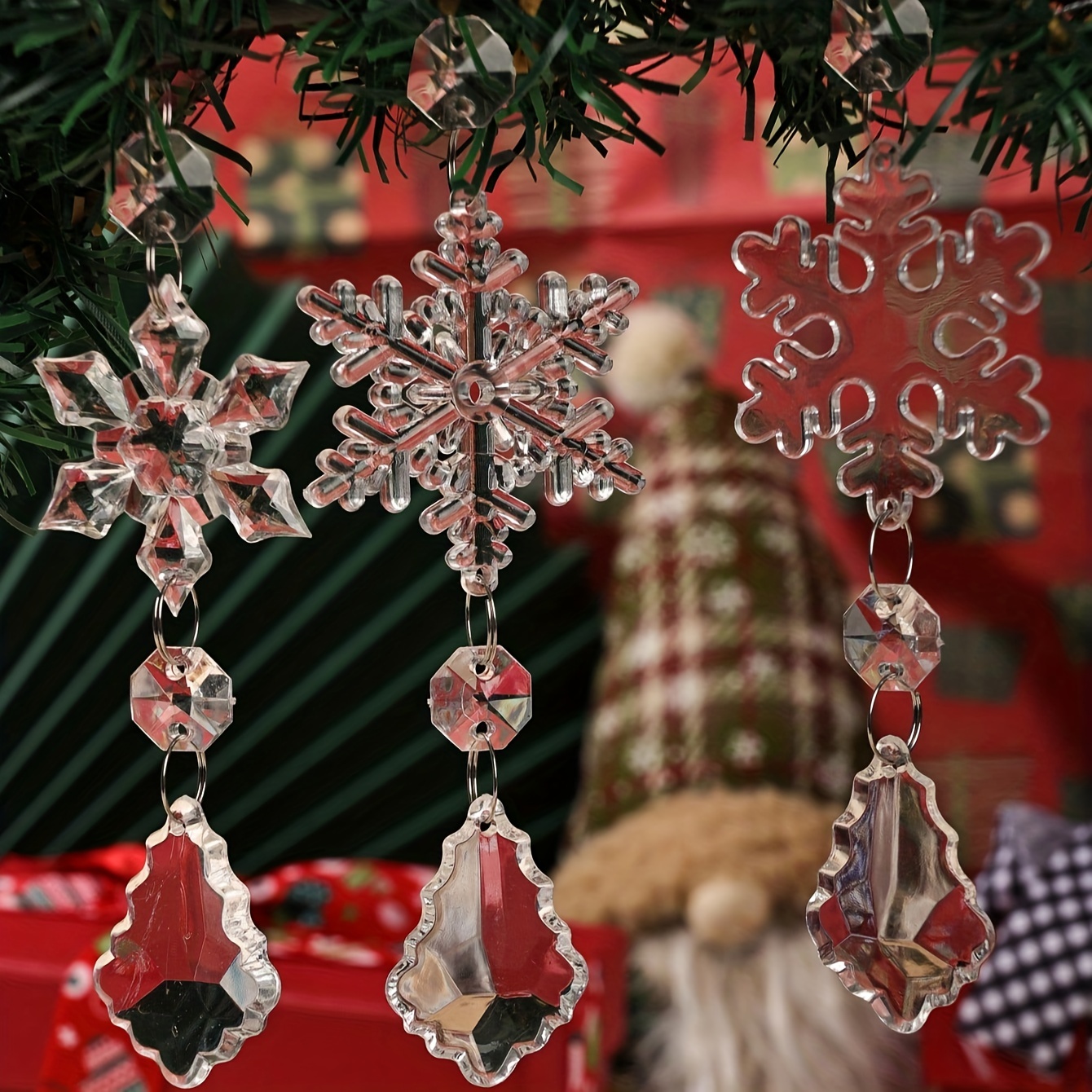 Christmas Decorations For Home Snowflake Christmas Tree - Temu
