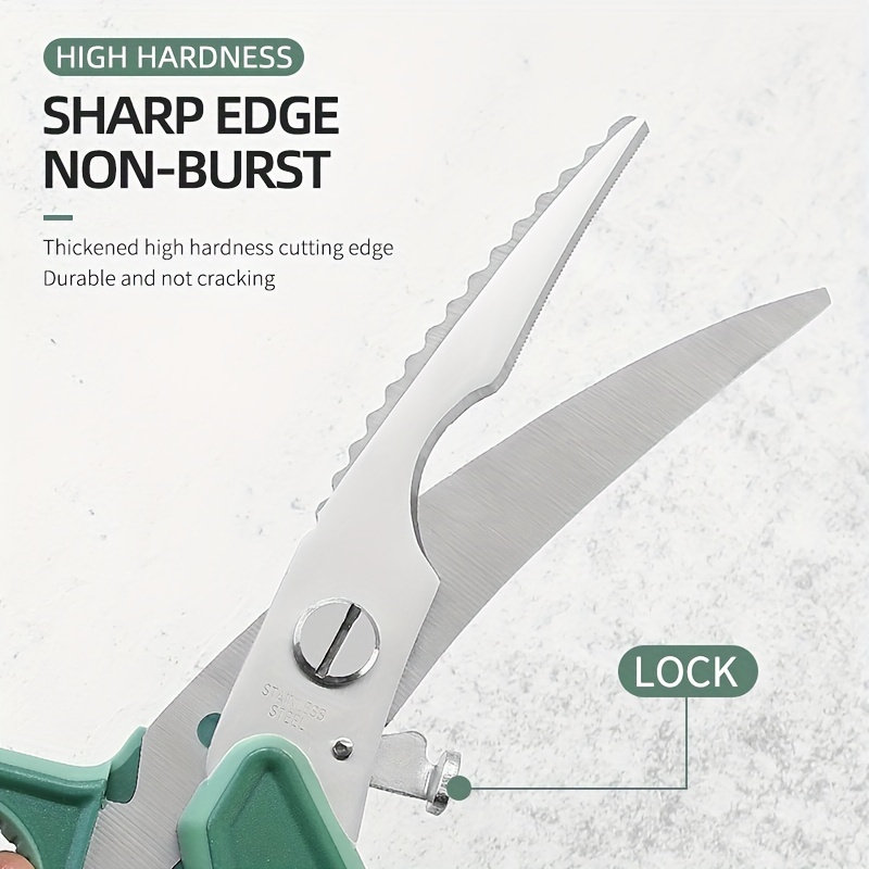 Heavy Duty Stainless Steel Chicken Bone Scissors for Kitchen Use