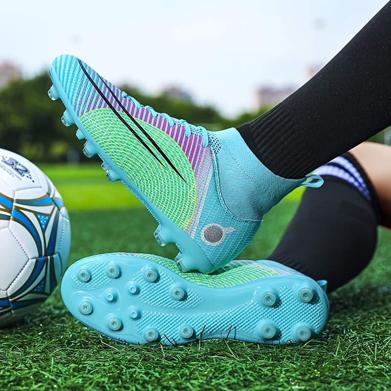 Botas de fútbol para hombre súper cómodas para entrenar y correr en  terrenos firmes y césped, Zapatillas para entrenamiento