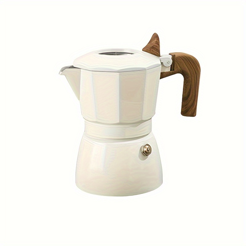 Coffee Pot, Moka Pot Italian Coffee Maker 3 cup/5 OZ Stovetop Espresso  Maker for Gas or Electric Ceramic Stovetop Camping Manual Cuban Coffee