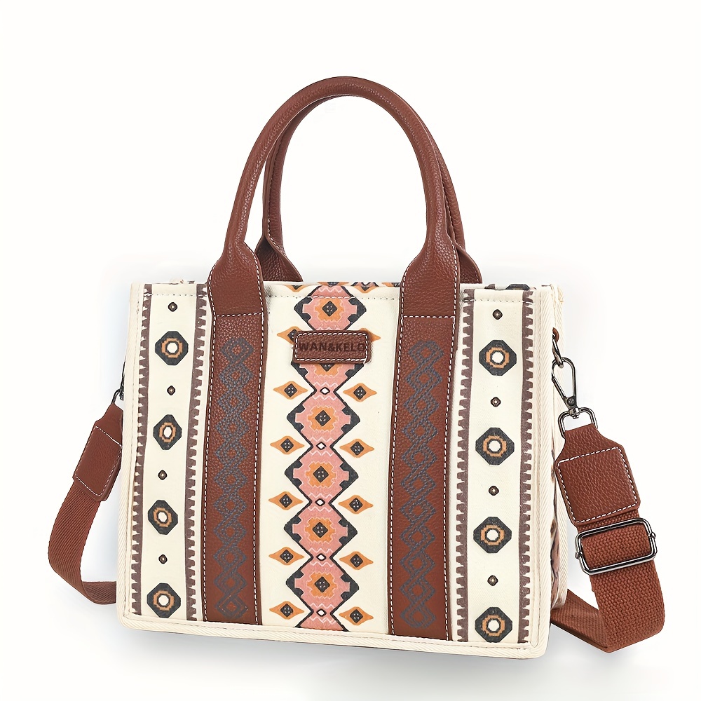 TSV Embroidered Canvas Backpack, Vintage Boho Handbag, Fashionable Shoulder  Bag for Women Girls 