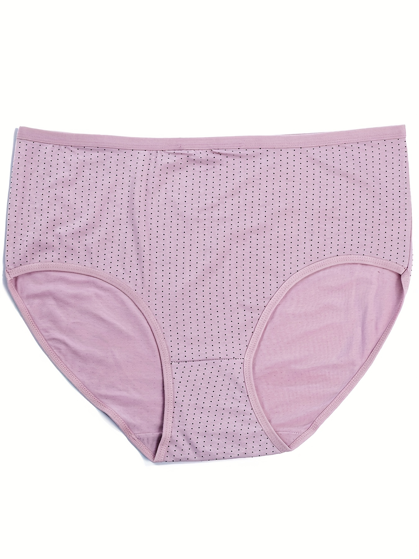 Plus Size Simple Underwear Set Women's Plus Dot Print Medium - Temu