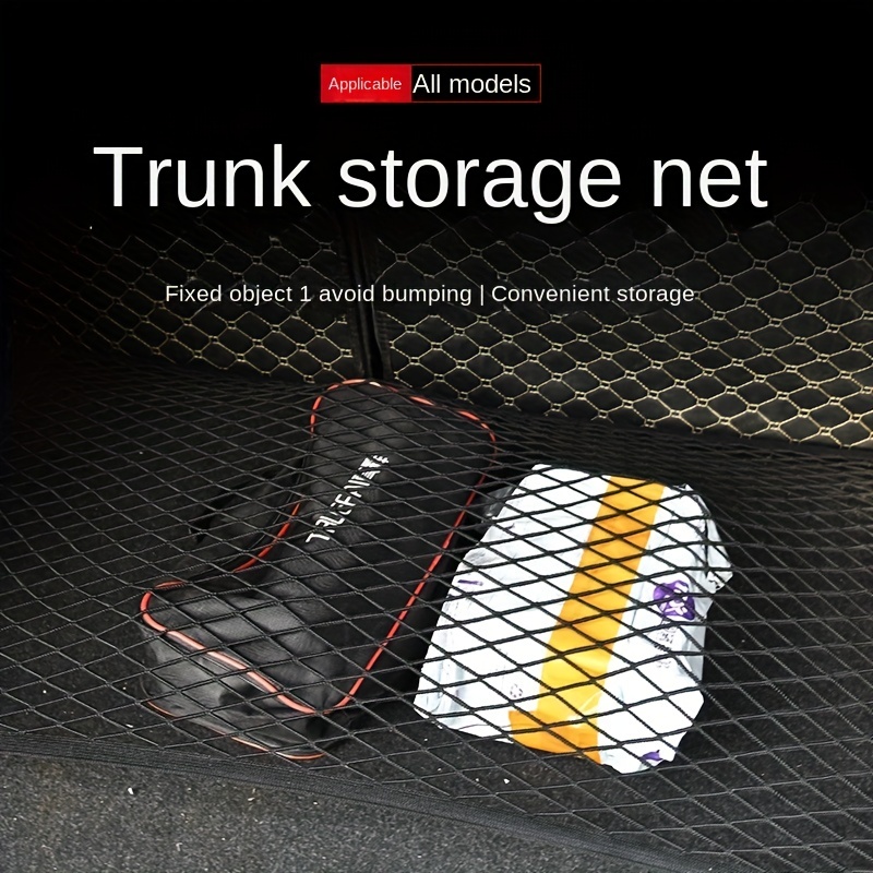 Universal Car Gepäcknetz Elastisches Gepäcknetz Cargo Organizer  Aufbewahrung Nylonnetz Dehnbares Autoinnenraumnetz Mesh-Tasche