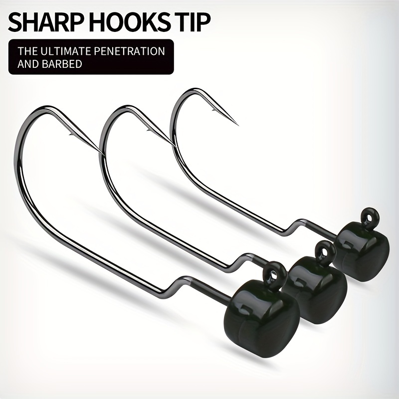 Anti-snag Fishing Hooks, Jig Head Hooks, Soft Worm Hooks, Fishing