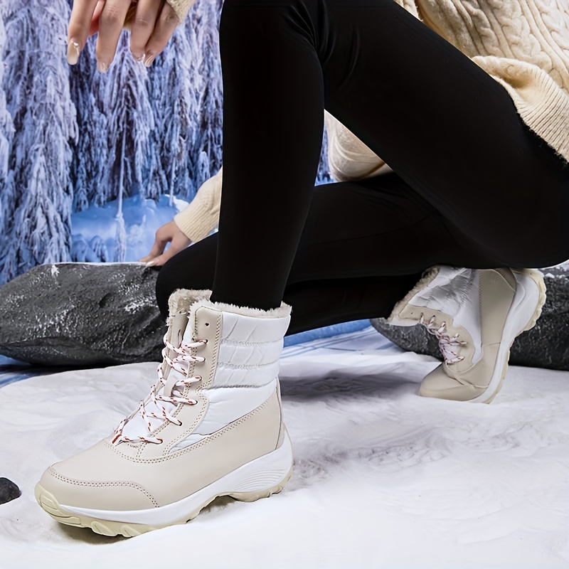 Women's Snow Boots High Top Hiking Boots Warm Comfortable