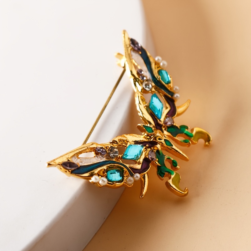 Hollow Colorful Butterfly Pin Brooch Men's Bag Clothing - Temu
