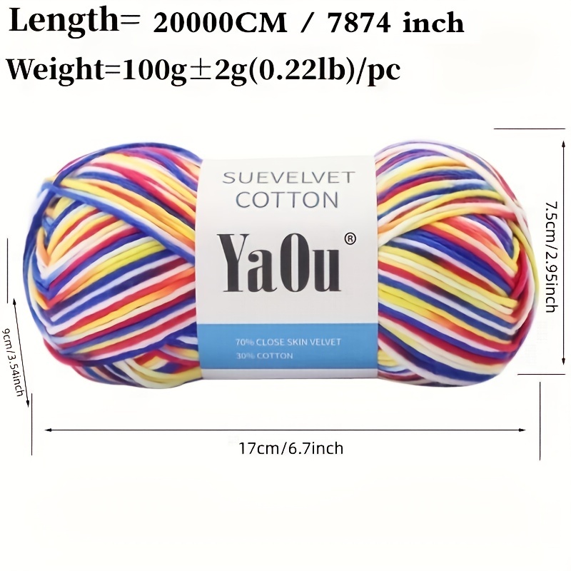 8ply Soft Yarn Gradient Color Yarn For Crocheting - Temu