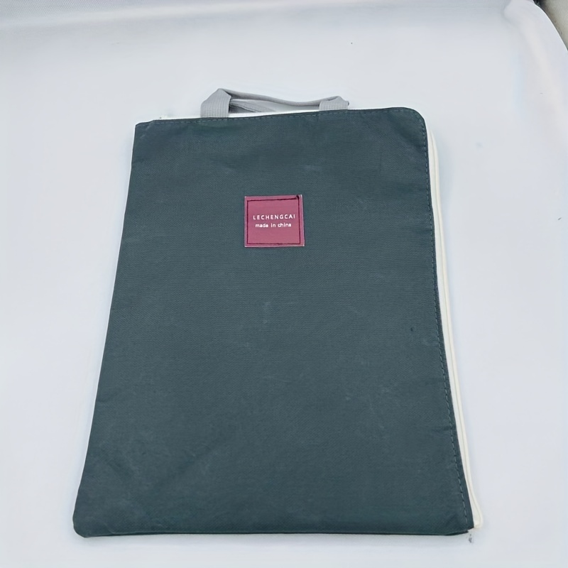 Minimalist Zipper Document Storage Pouch Lightweight Bag For School & Work