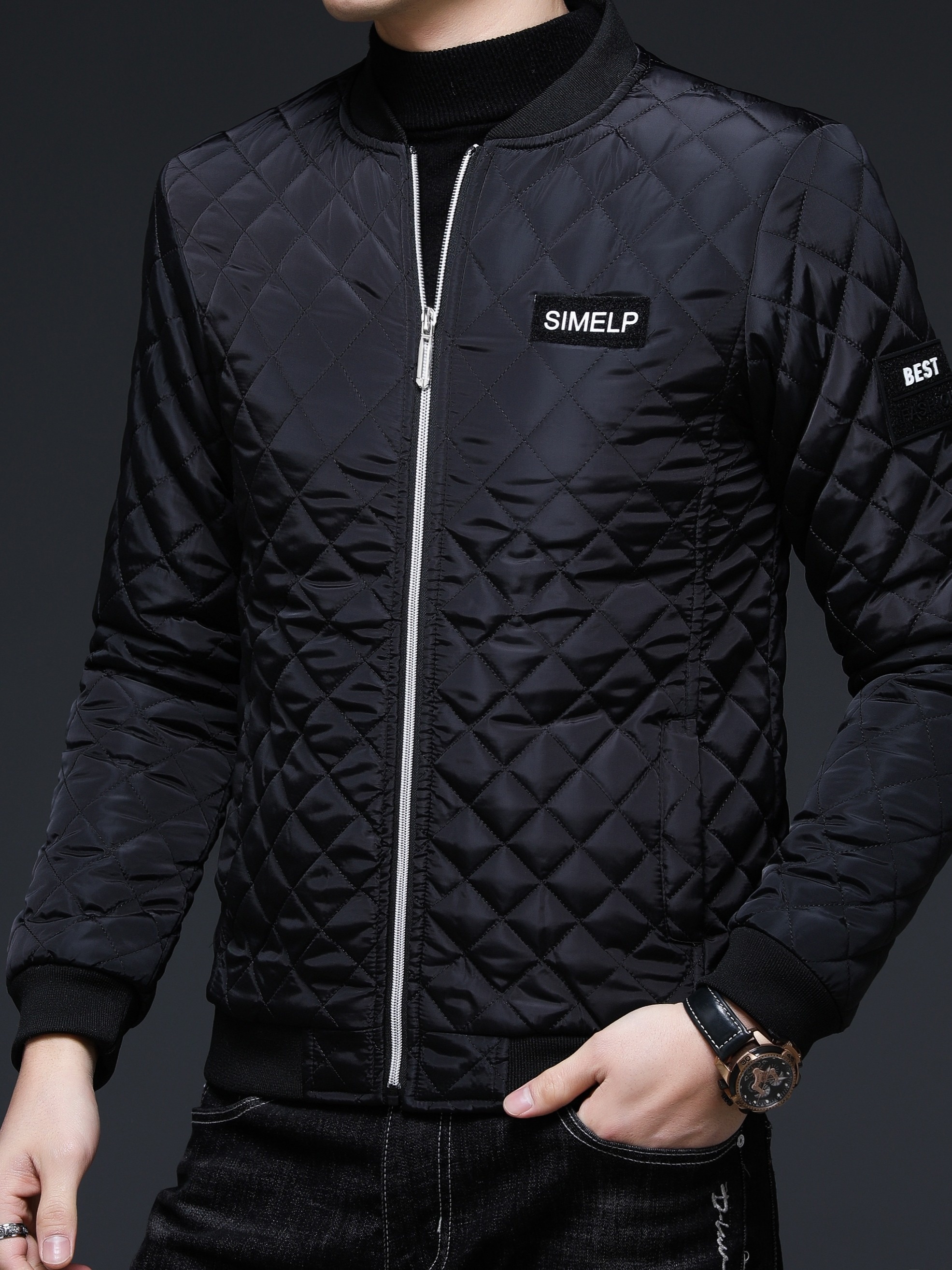Men's Winter Thermal Jacket Baseball Collar Coat