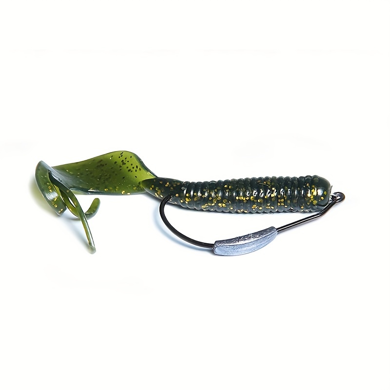 Premium Black Nickel Crank Hook Soft Lure Bass Fly Fishing - Temu