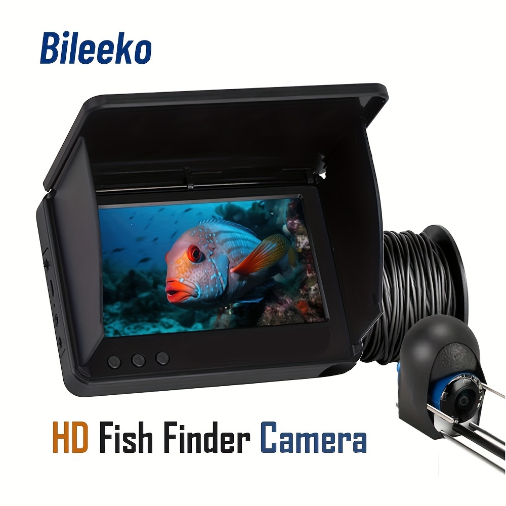 Wireless Underwater Fishing Camera 1080P,Lure Camera,Lure Underwater  Recording,Wi-Fi Fish Cam with 64GB TF Card, Rechargeable Battery Loop  Recording for Ice,Lake and Boat Fishing