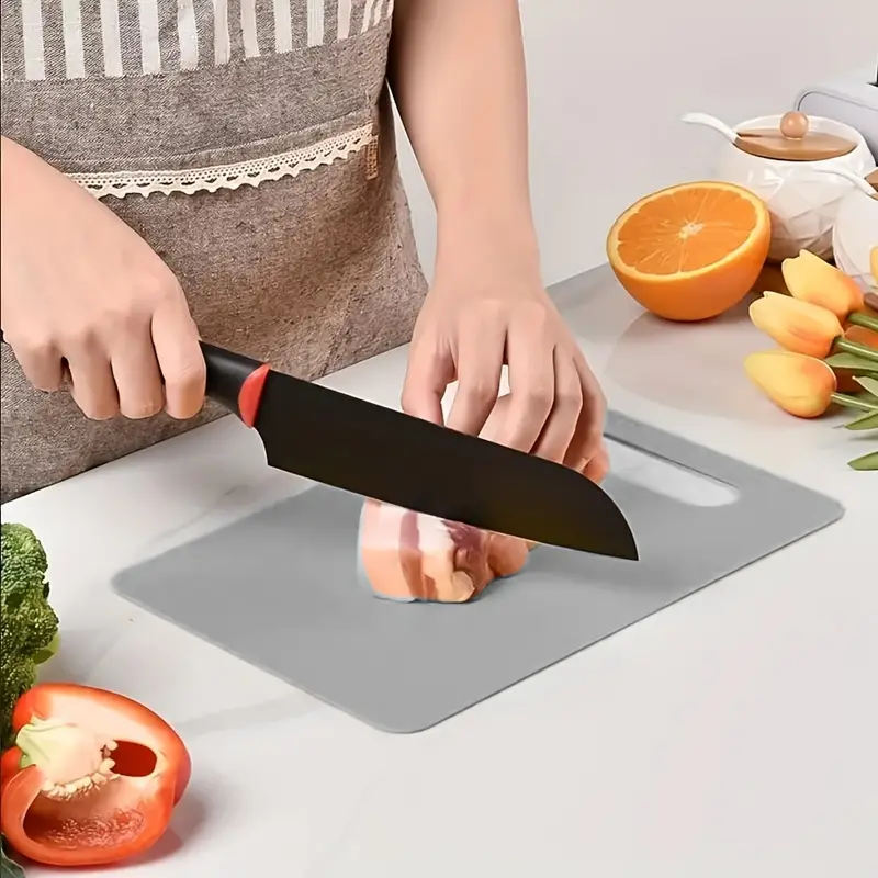 Plastic Cutting Board, Cutting Mats, Non Slip Chopping Board, Dishwasher  Safe, Anti Skid Extra Thick Chopping Board, Cutting Mats Wit Hanging Holes, Cutting  Board With Handle For Home Dormitory, Kitchen Stuff, Kitchen