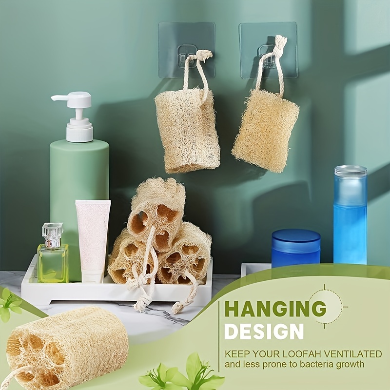 ODesign Soap Dish Holder with 6 Hooks Loofah Bath Sponge Towel