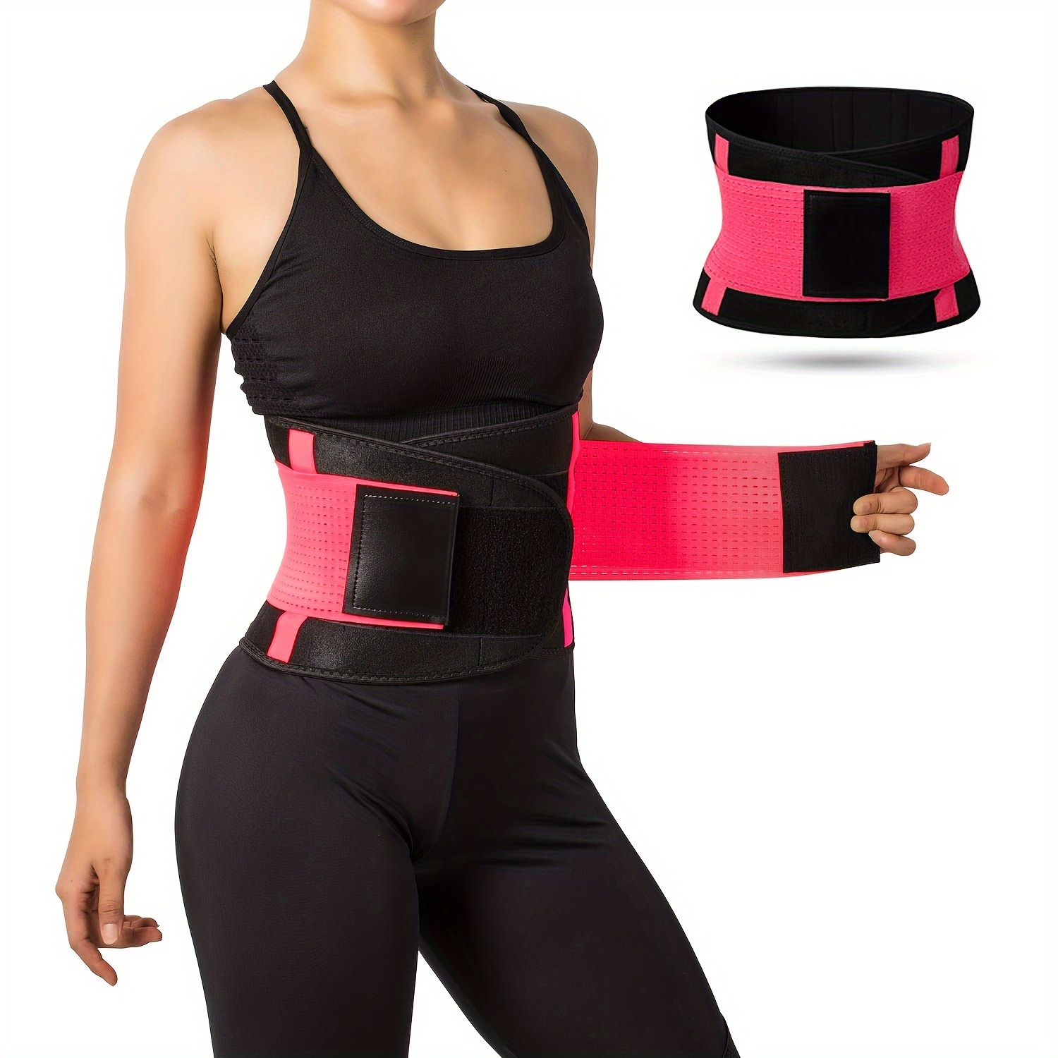 Faja de entrenamiento ajustable para mujer, cinturón Protector de