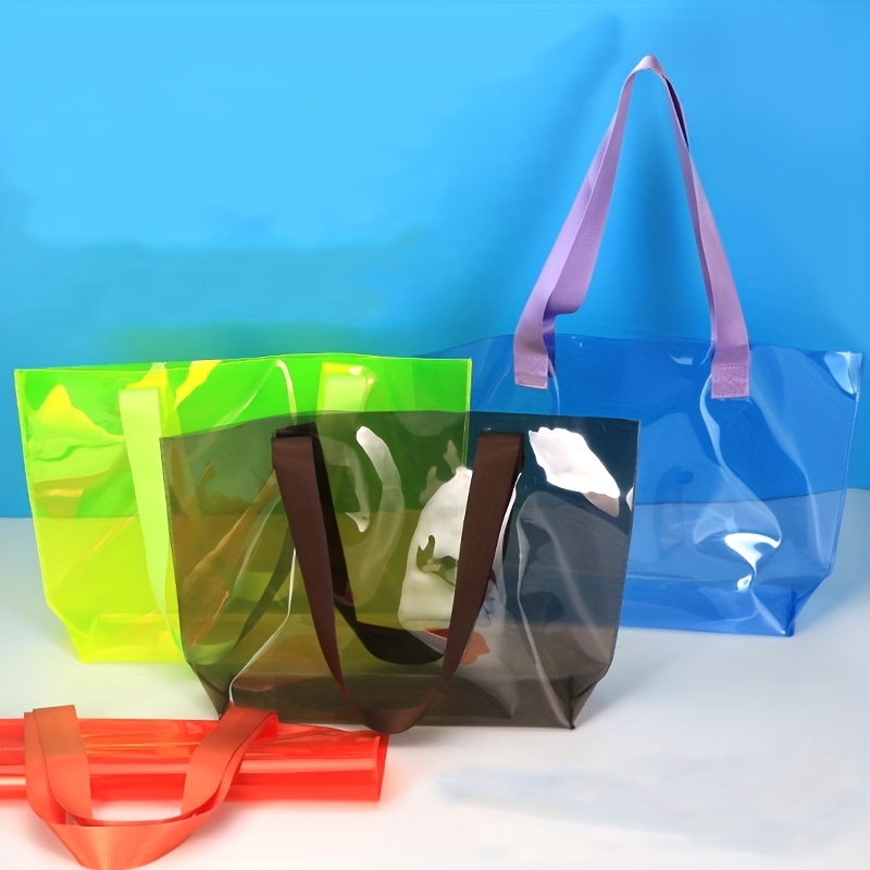 PVC Laser Tasche Klar Kunststoff Tasche Tote Tasche Mode Pvc Große  Kapazität Sommer Wasserdichte Einkaufstasche Geschenk Tasche Schulter  Frauen tasche