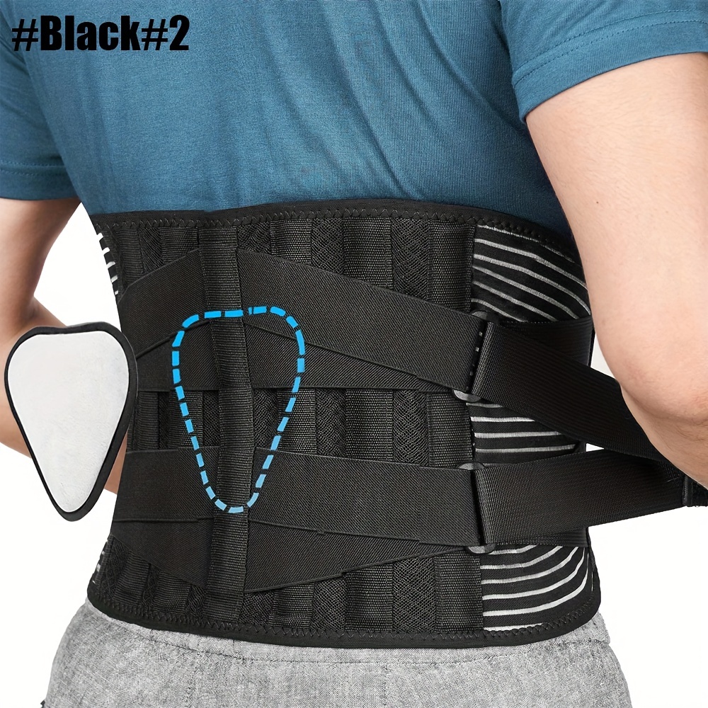 Back Brace for Men Women Lower Back Pain Relief with 7 Stays, Back Support  Belt with Dual Adjustable Straps,Lumbar Support Belt for Herniated Disc