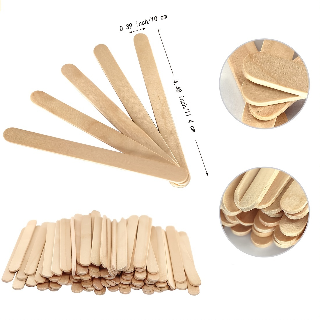 Multi purpose Popsicle Sticks For Crafts Ices Ice Cream Wax - Temu