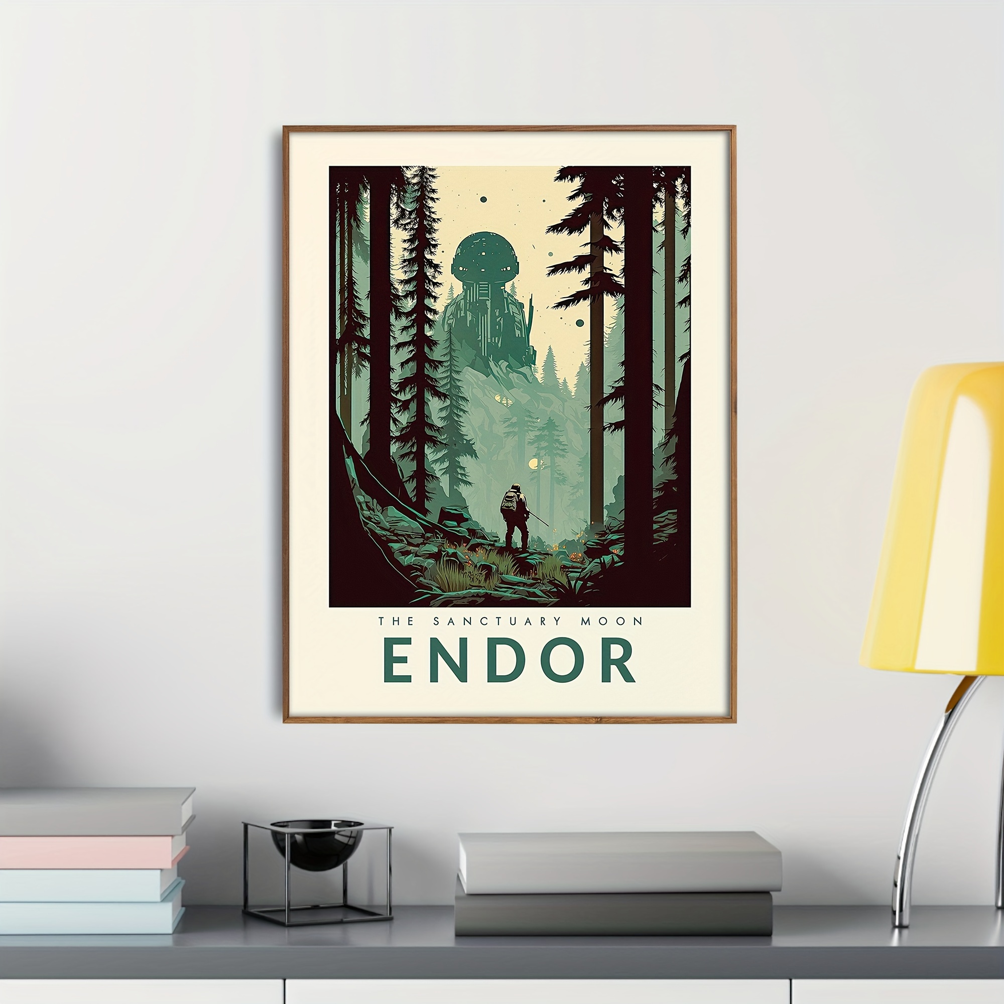 Retro Movies Poster Sci fi Art Canvas Painting Tatooine Wall - Temu ...