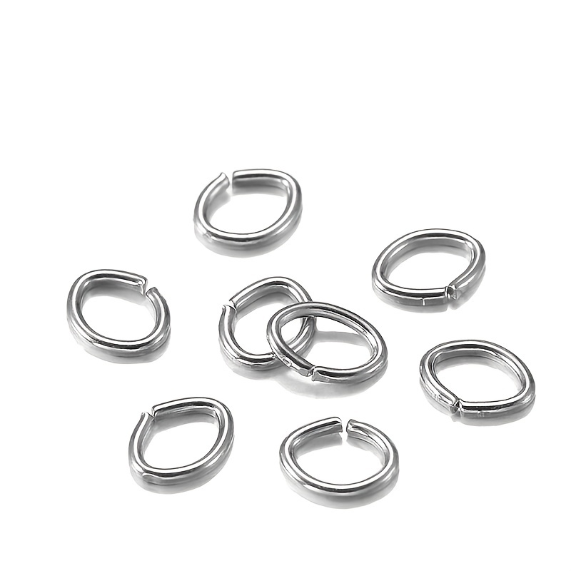 Oval Jump Rings Split Rings Connectors For Diy Jewelry - Temu