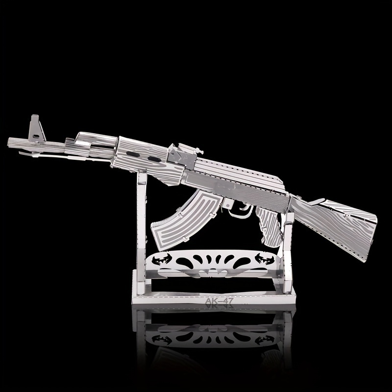 ROKR Weapon Puzzle 3D AK-47 For Adults Assault Rifle Gun Toy DIY Mechanical  New