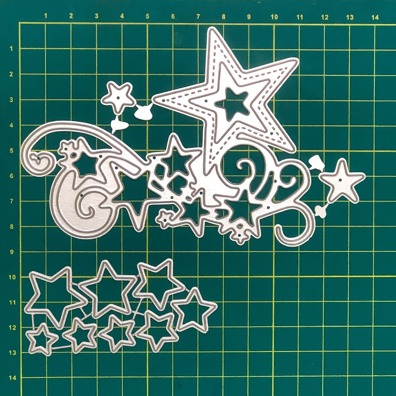 Christmas Star Tree Die Cuts For Card Making Happy New Year - Temu
