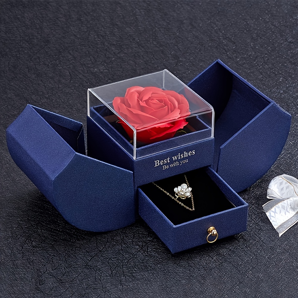 Rose Eternelle Idée Cadeau Femme Boîte Cadeau Anniversaire Femme Original  Cadeau Maman Cadeau Noël Saint Valentin Fête des mères - Rose : :  Cuisine et Maison