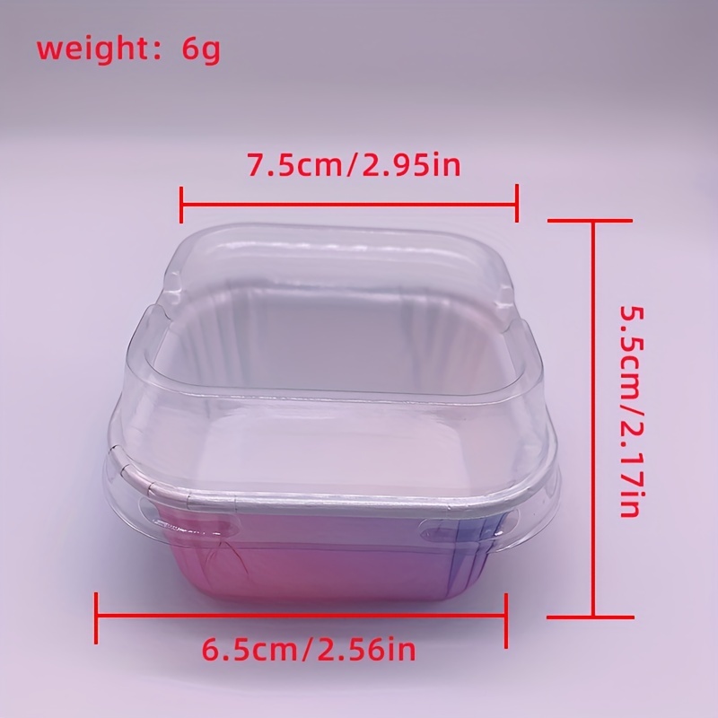 50 Pieces Paper Loaf Pan Disposable Paper Baking Pan with Lids Disposable