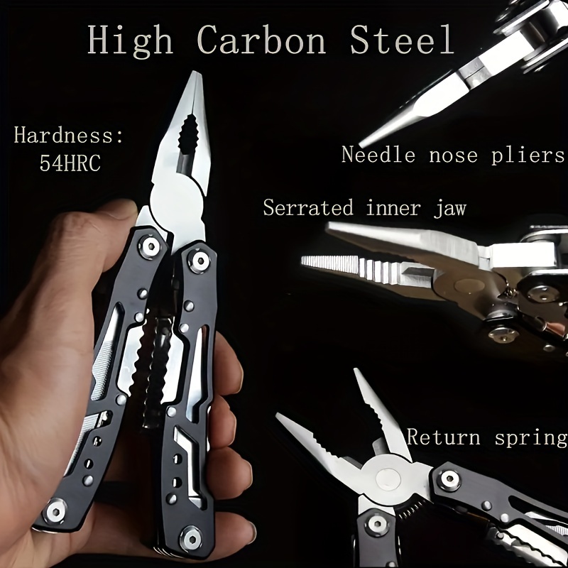 14 in 1 Portable Multitool Plier With Safety Lock Stainless - Temu