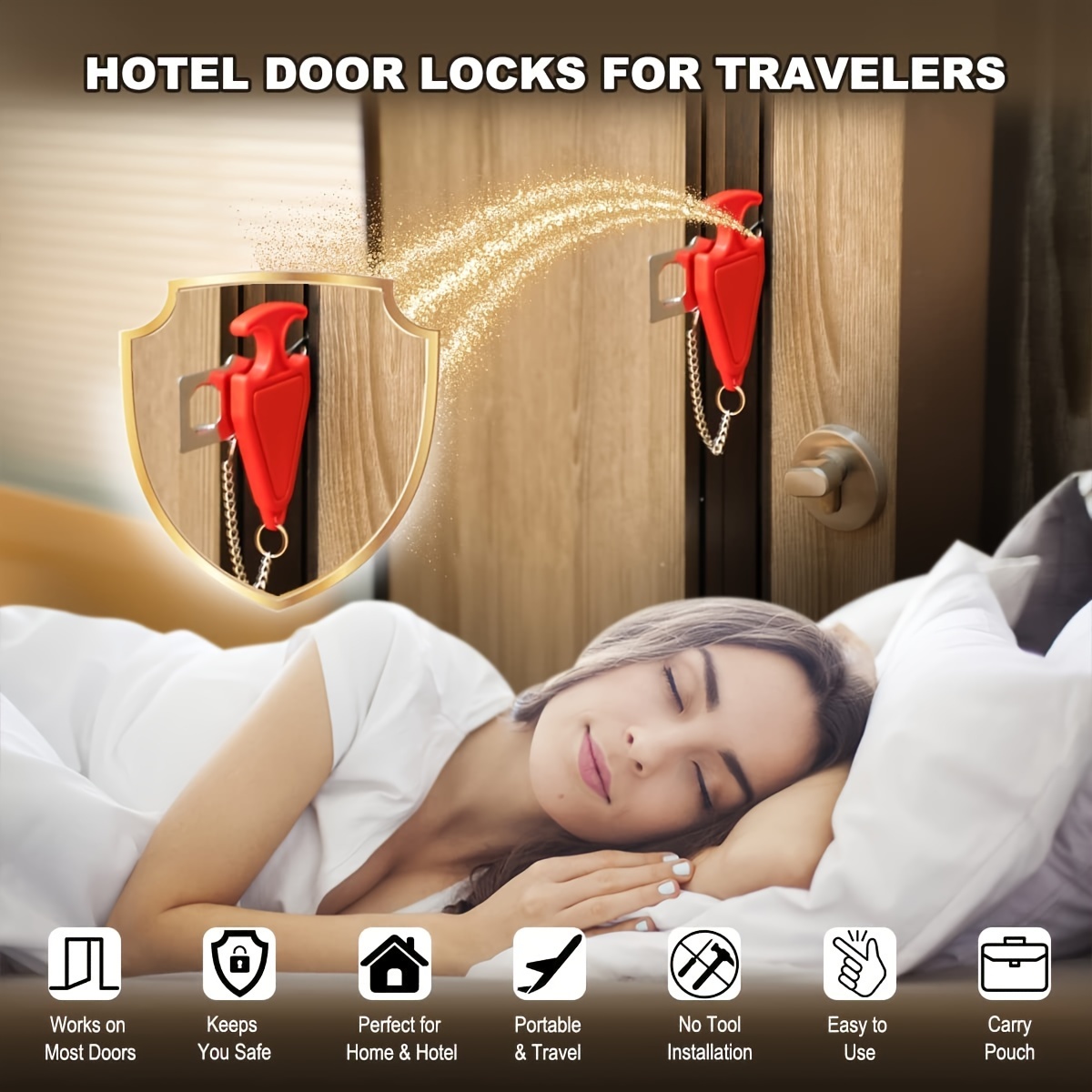 This Portable Door Lock Keeps Travelers Safe