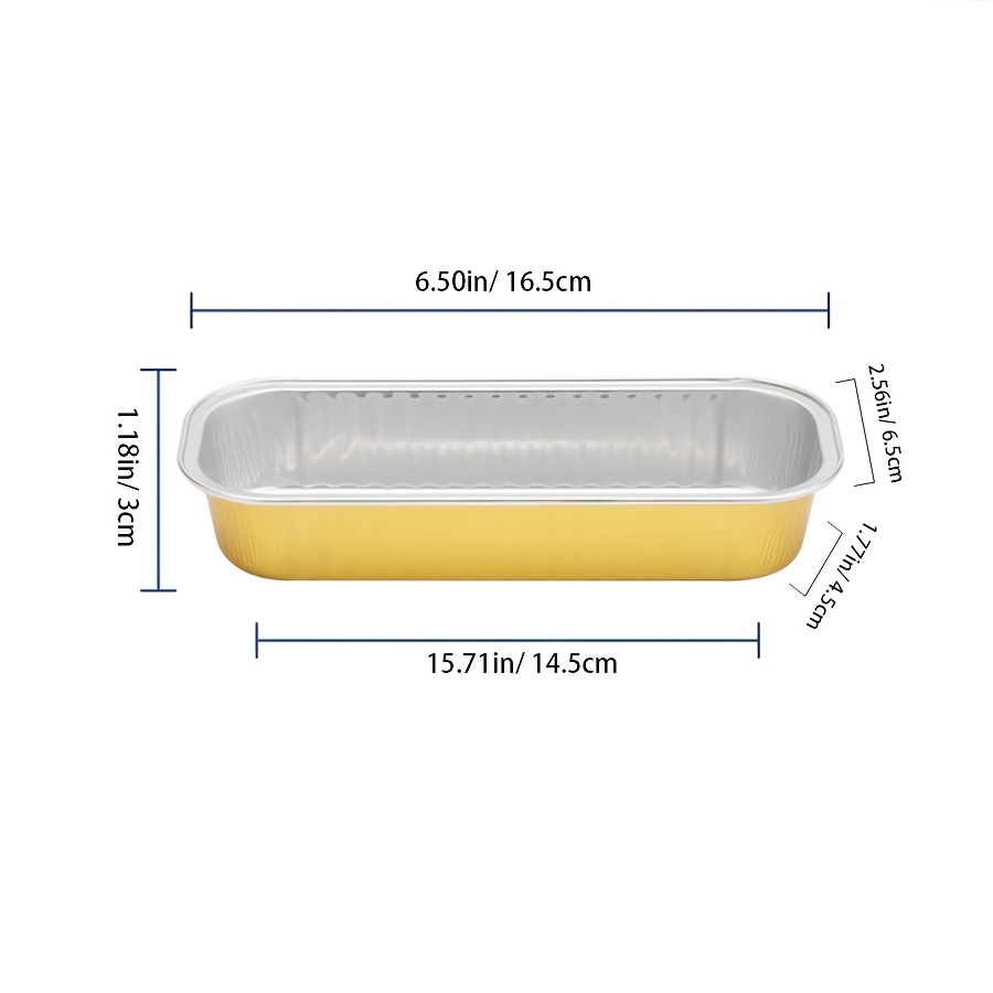 Disposable Mini Cake Pans With Lids Rectangle Baking Cups - Temu