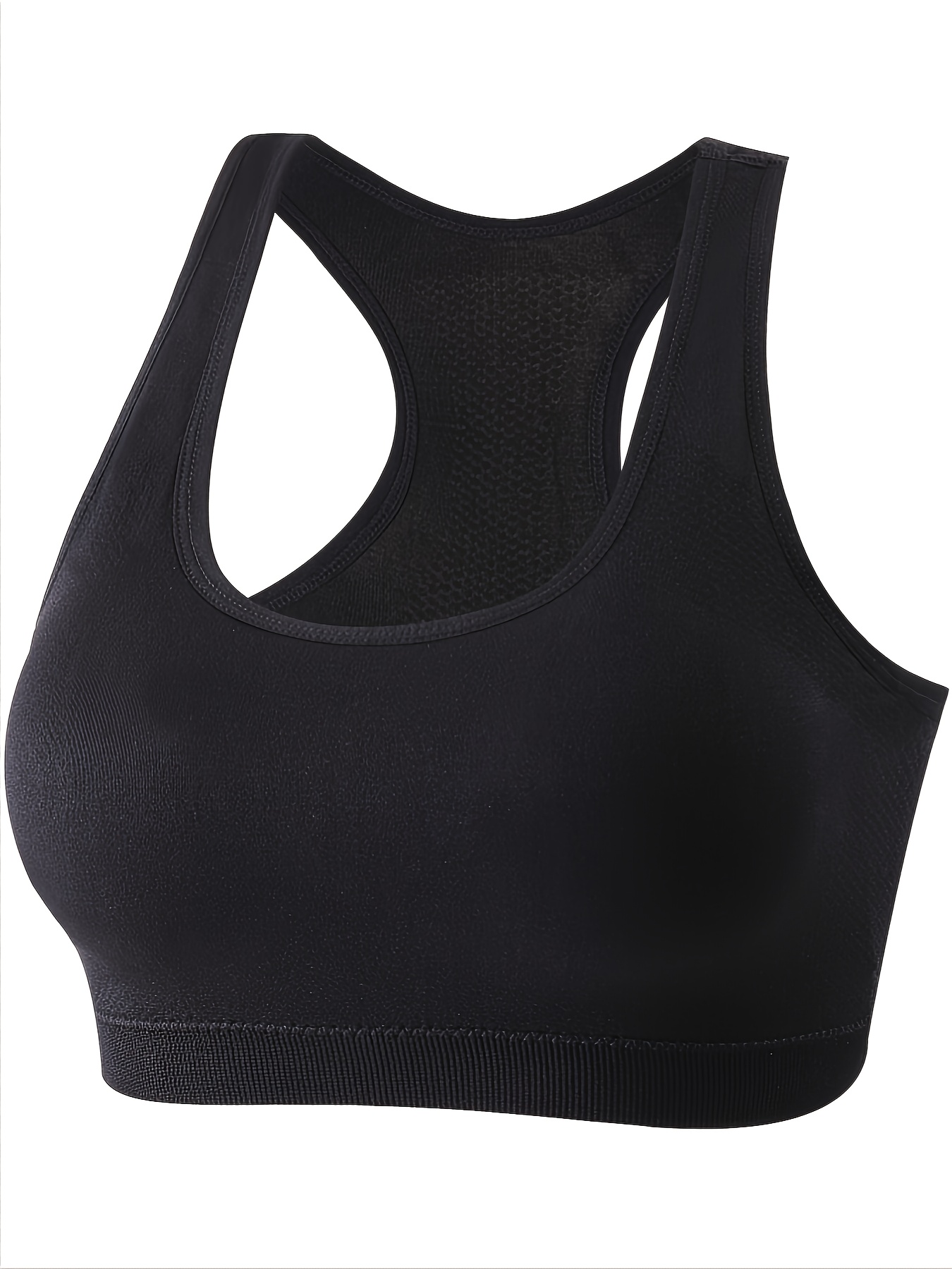 Nike Womens Activewear Sports Bra Racerback Sleeveless Logo Black