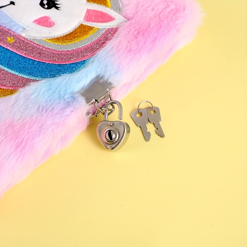 Diario per ragazze con lucchetto e chiavi, diario segreto di peluche  unicorno carino, diario di scrittura pagine foderate quaderno Design con  paillettes - AliExpress