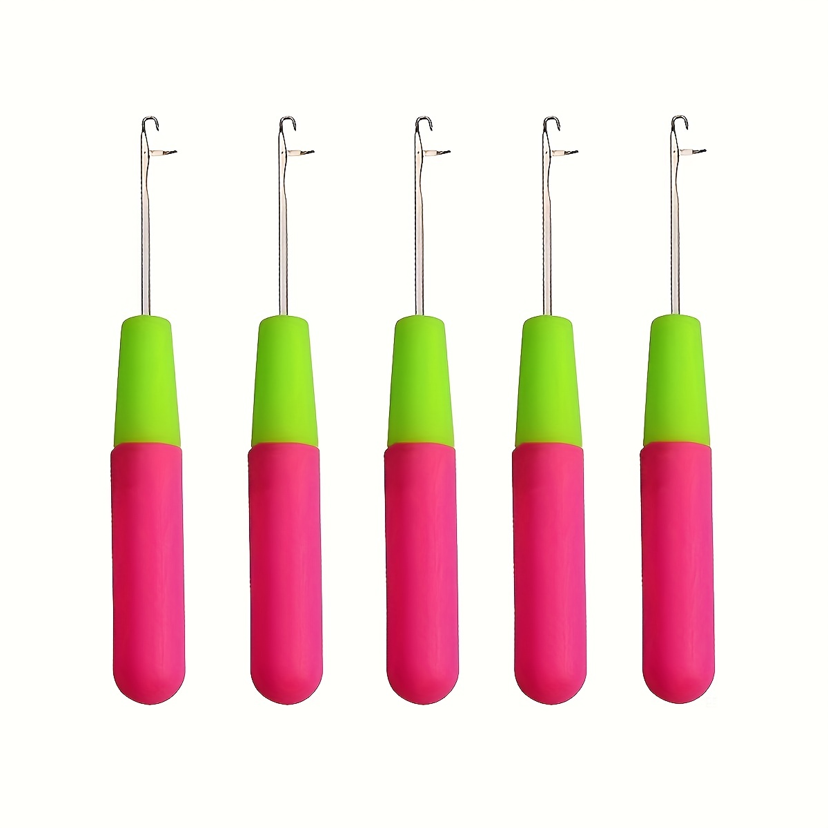 3kinds Leather Craft Crochet Needle Latch Hook Weave Hair Extension Tool Set