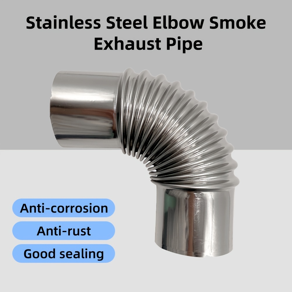 Stainless Steel Wood Stove Pipe Elbow 90 Degree Diameter - Temu