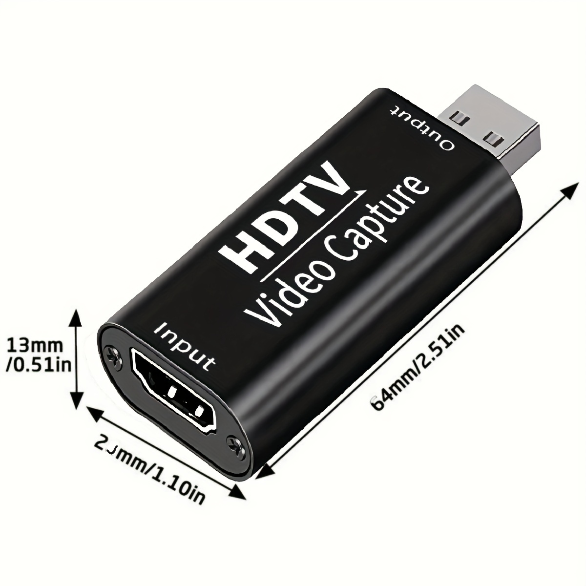 Acheter Adaptateur de carte de Capture Audio-vidéo USB2.0 Portable