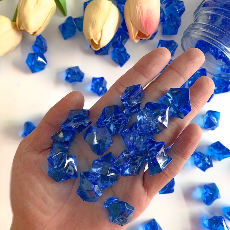 Fake Ice Cubes Diamonds Plastic Crushed Ice Rocks Acrylic - Temu