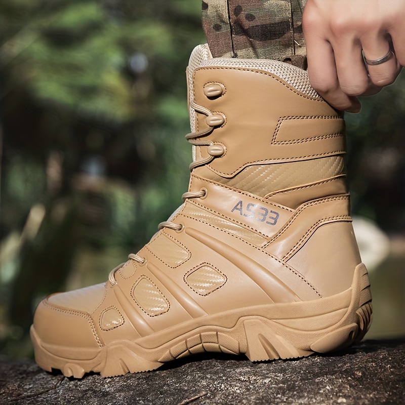 Moda Hombre Botas Invierno Al Aire Libre Militar Ejército Zapatos  Transpirables