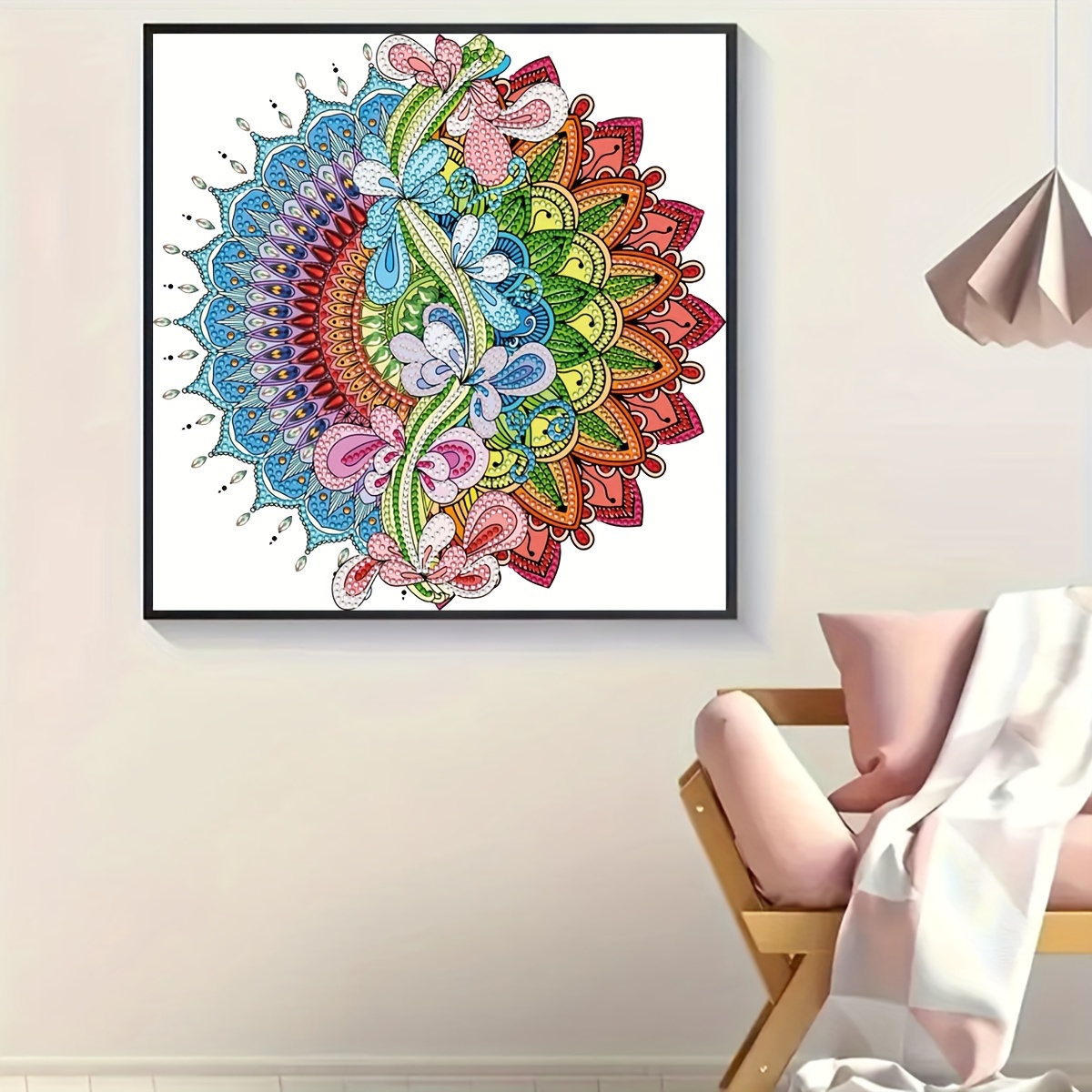 Diy 5d Diamond Art Mandala Kit Create Beautiful Wall Decor - Temu