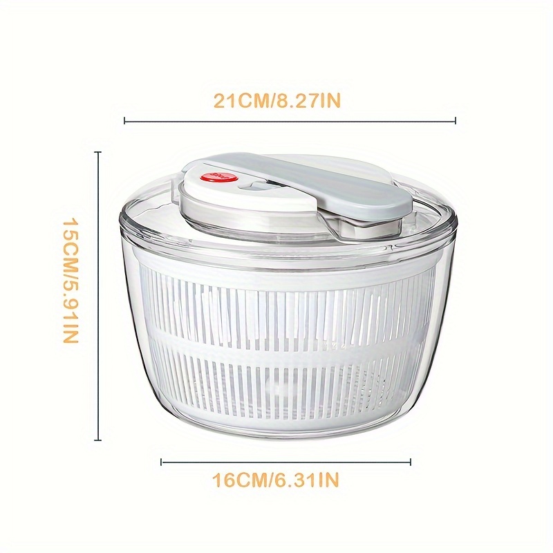 Stainless Steel Vegetable Fruit Dryer Drainer Dehydrator Salad Spinner  Clean Salad and fruit Vegetables Centrifuge Kitchen Tools - AliExpress
